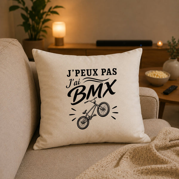 Housse de Coussin J’peux pas j’ai BMX