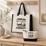 Ensemble Cabas et Trousse J’peux pas je suis Auto-entrepreneur