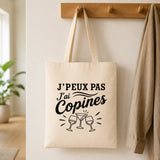 Tote Bag Beige J’peux pas j’ai Copines