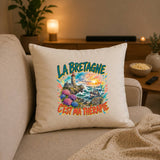 Housse de Coussin La bretagne c'est ma thérapie