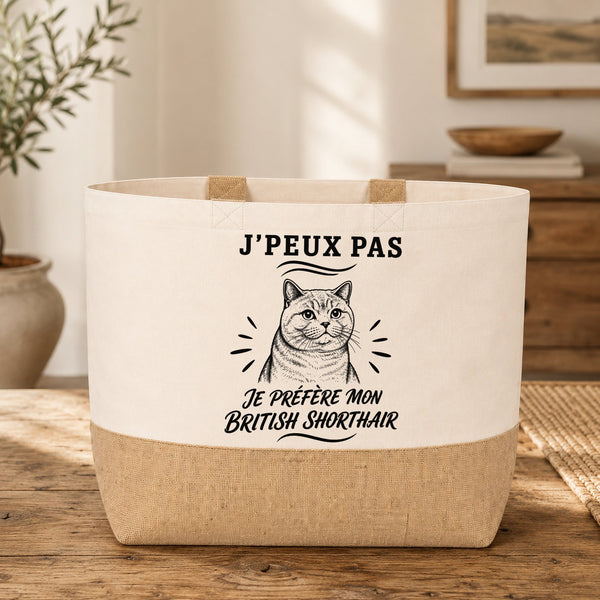 Sac J’peux pas je préfère mon British Shorthair