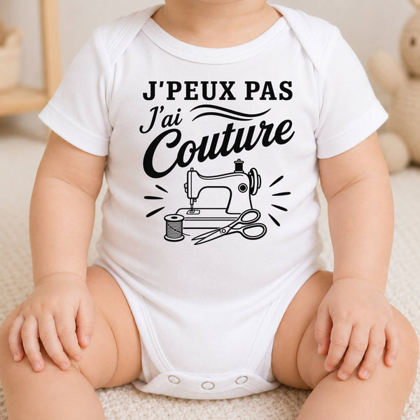 Body Bébé J’peux pas j’ai couture J'peux pas minimaliste