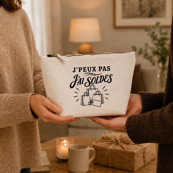 Trousse Beige J’peux pas j’ai Soldes