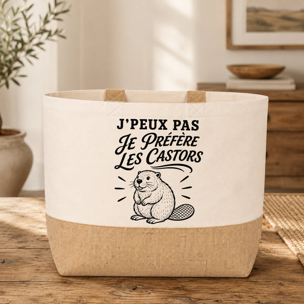 Sac J’peux pas je préfère les Castors