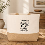 Sac J’peux pas je préfère le Café