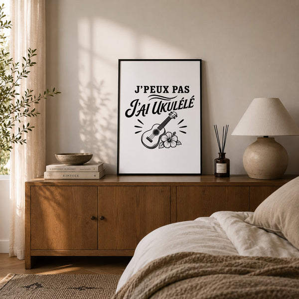 Poster J’peux pas j’ai Ukulélé
