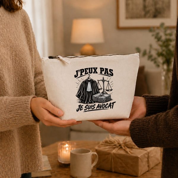 Trousse Beige J’peux pas je suis Avocat