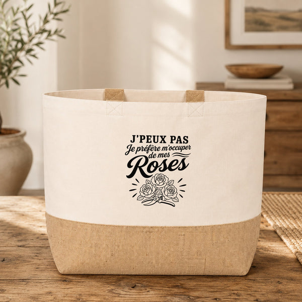 Sac J’peux pas je préfère m’occuper de mes Roses