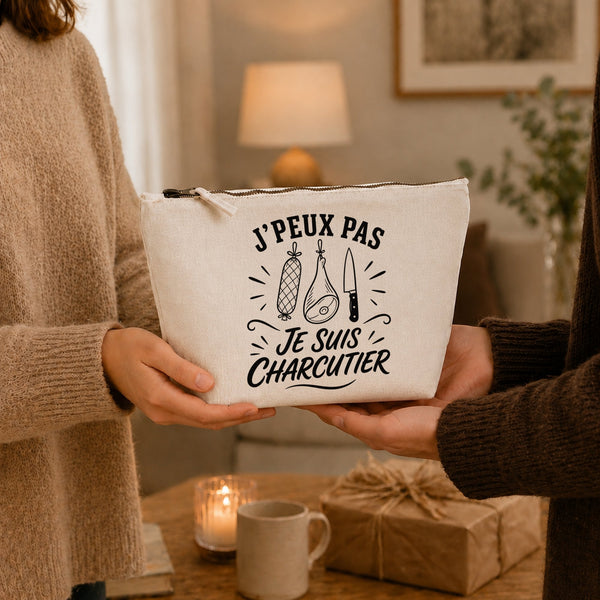 Trousse Beige J’peux pas je suis Charcutier