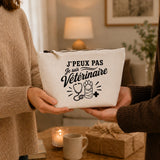 Trousse Beige J’peux pas je suis Vétérinaire