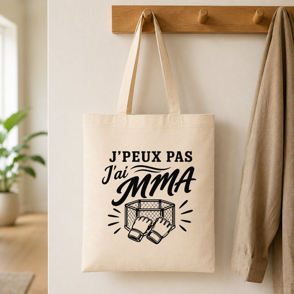 Tote Bag Beige J’peux pas j’ai MMA