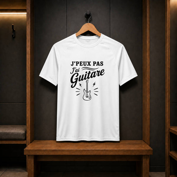 T-shirt de Sport Homme J’peux pas j’ai Guitare – guitare électrique