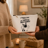 Trousse Beige J’peux pas je préfère mon Siamois