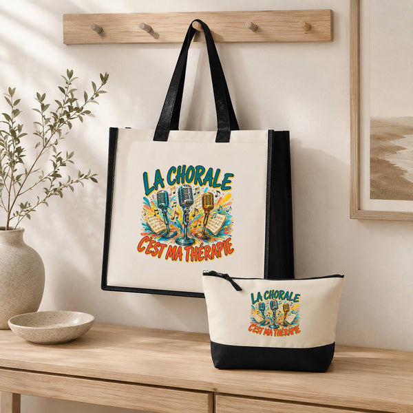 Ensemble Cabas et Trousse La chorale c'est ma thérapie