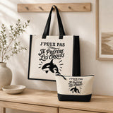 Ensemble Cabas et Trousse J’peux pas je préfère les Orques