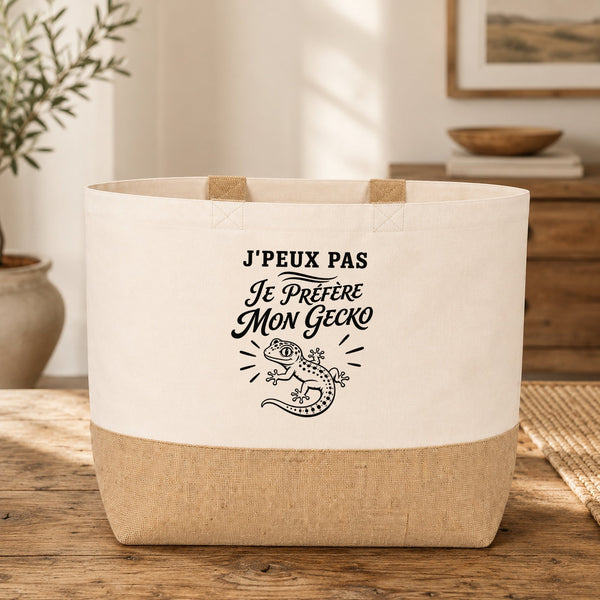 Sac J’peux pas je préfère mon Gecko