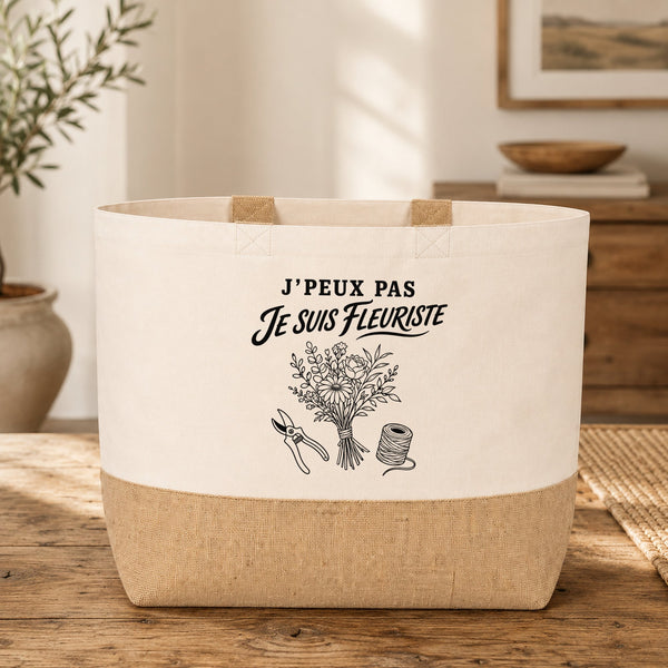 Sac J’peux pas je suis Fleuriste