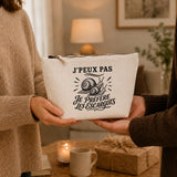 Trousse Beige J’peux pas je préfère les Escargots