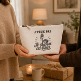 Trousse Beige J’peux pas je préfère les Pâtes