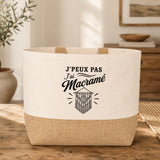 Sac J’peux pas j’ai Macramé