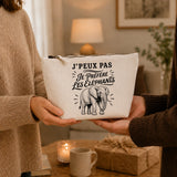 Trousse Beige J’peux pas je préfère les Éléphants