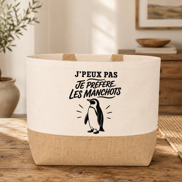 Sac J’peux pas je préfère les Manchots