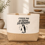 Sac J’peux pas je préfère les Manchots
