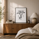 Poster J’peux pas je préfère les Cerfs