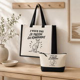 Ensemble Cabas et Trousse J’peux pas je préfère les Kangourous