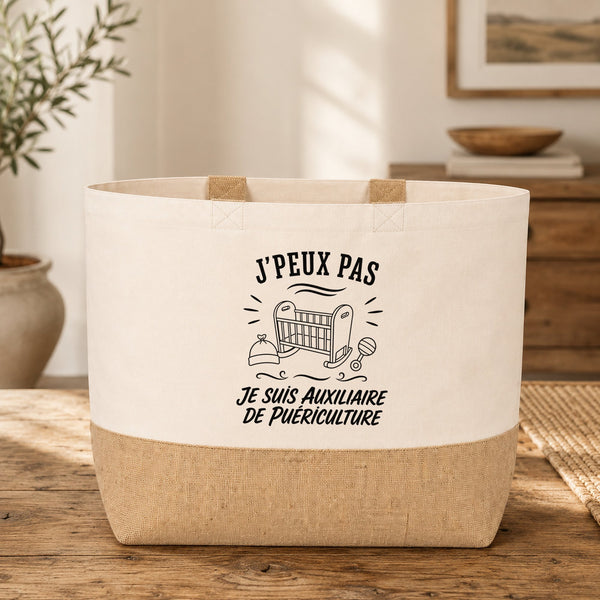 Sac J’peux pas je suis Auxiliaire de puériculture