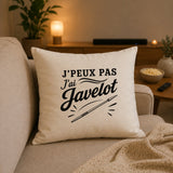 Housse de Coussin J’peux pas j’ai Javelot
