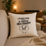 Housse de Coussin J’peux pas je préfère mon Chihuahua