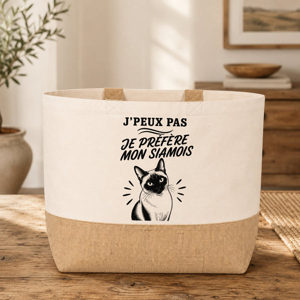 Sac J’peux pas je préfère mon Siamois