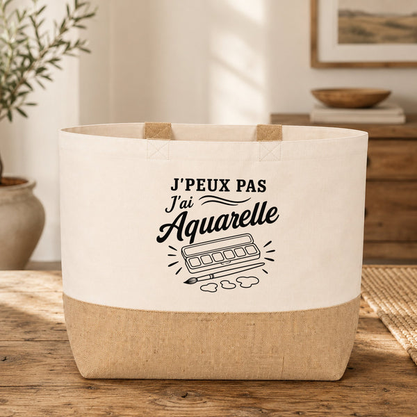 Sac J’peux pas j’ai Aquarelle