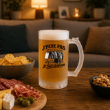 Verre à Bière J’peux pas je suis Vendeur