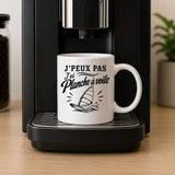 Mug J’peux pas j’ai planche à voile J'peux pas minimaliste