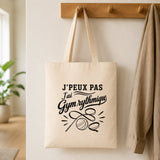 Tote Bag Beige J’peux pas j’ai Gym rythmique