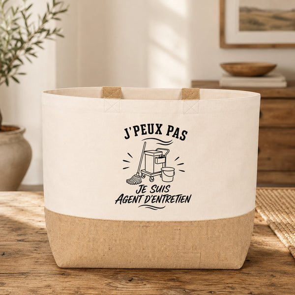 Sac J’peux pas je suis Agent d’entretien
