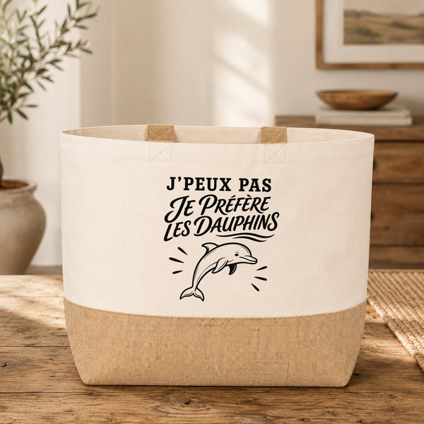 Sac J’peux pas je préfère les Dauphins