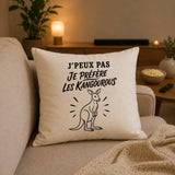 Housse de Coussin J’peux pas je préfère les Kangourous