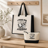 Ensemble Cabas et Trousse J’peux pas je suis Entrepreneur