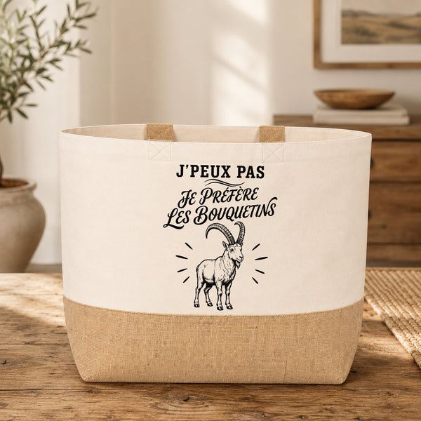 Sac J’peux pas je préfère les Bouquetins