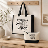 Ensemble Cabas et Trousse J’peux pas j’ai les Potes