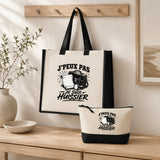 Ensemble Cabas et Trousse J’peux pas je suis Huissier