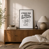 Poster J’peux pas je préfère mon Caniche