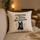Housse de Coussin J’peux pas je préfère mon Beauceron
