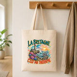 Tote Bag Beige La bretagne c'est ma thérapie