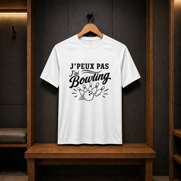 T-shirt de Sport Homme J’peux pas j’ai Bowling