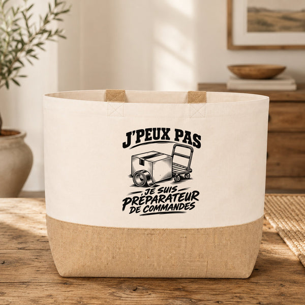 Sac J’peux pas je suis Préparateur de commandes