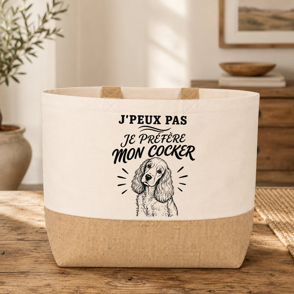 Sac J’peux pas je préfère mon Cocker
